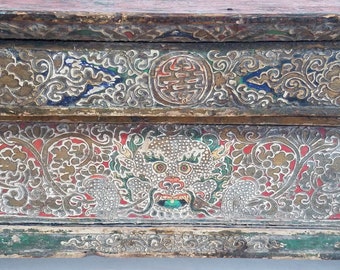 Rare Antique Tibetan Painted Alter or Choksi Tea Table - Etsy