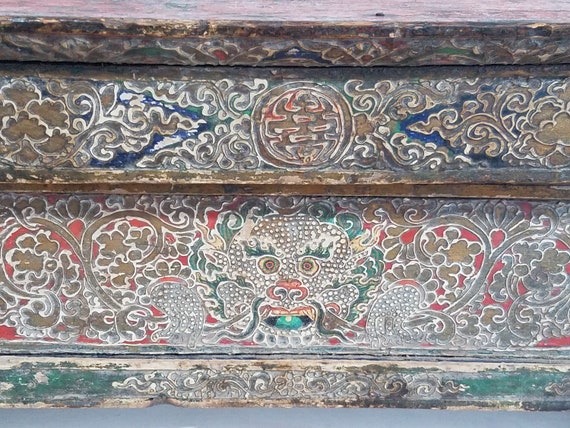 Rare Antique Tibetan Painted Alter or Choksi Tea Table - Etsy
