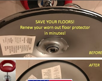 Best 14"-20" diameter Replacement SAVE YOUR FLOOR! 2 minute fix Pedestal Bar Stool Base Ring Floor Protector. Made & Quick Shipped from usa!