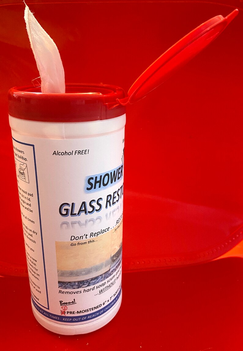 12pk SUPERIOR CLEANER Renews Cloudy or Hazy Shower Glass Enclosures in