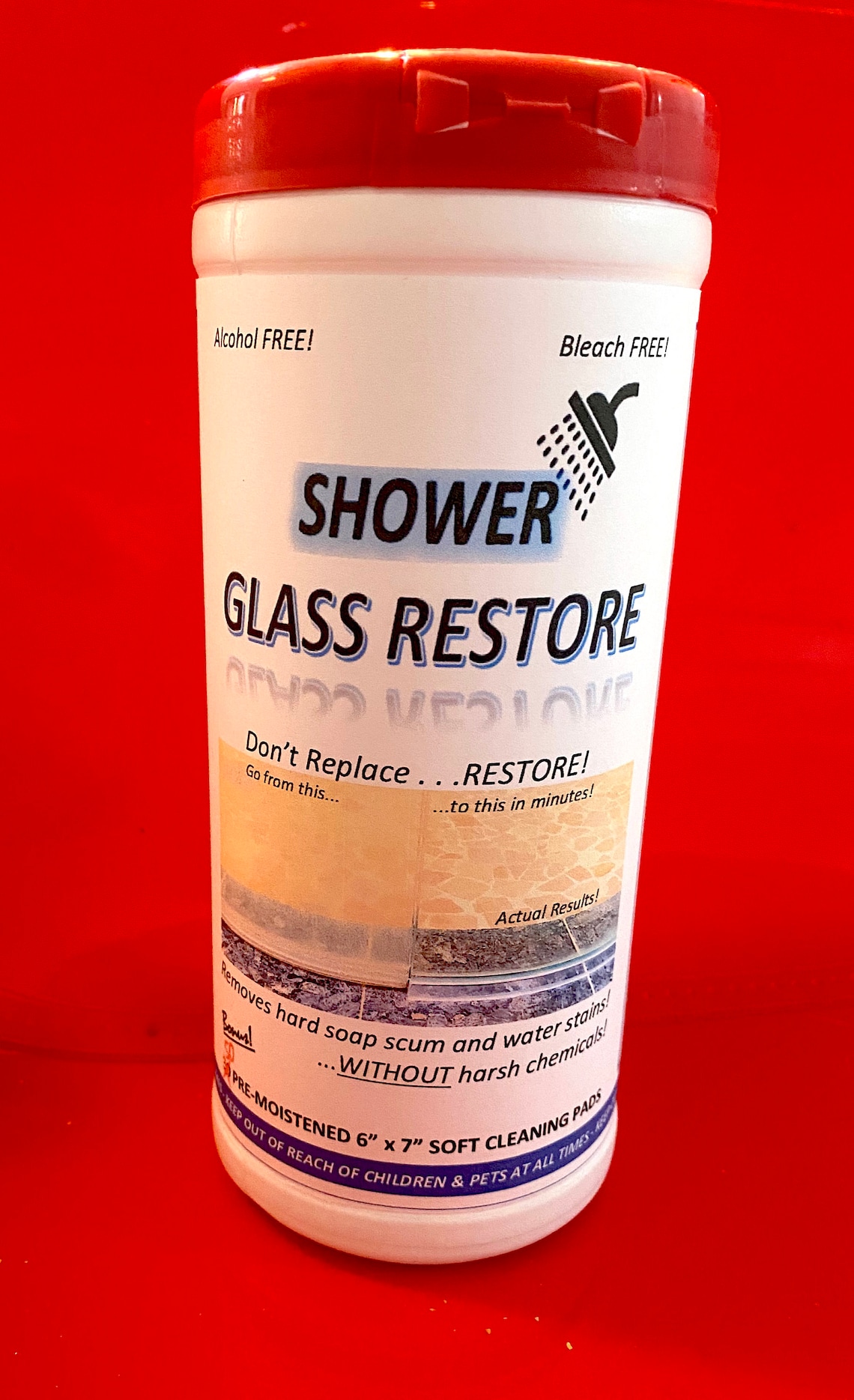 12pk SUPERIOR CLEANER Renews Cloudy or Hazy Shower Glass Enclosures in