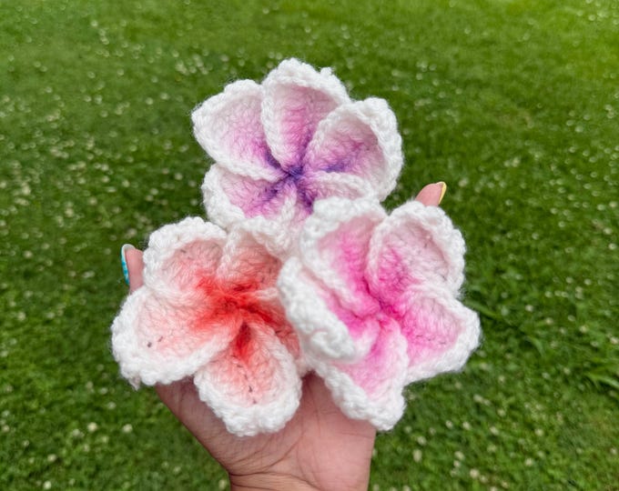 Crochet Flower Hair Clip