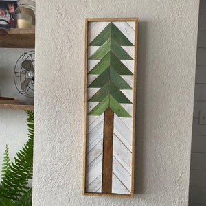 Tall tree  ONLY, Wood wall art, Christmas tree made to order, Christmas decor, holiday art, reclaimed wood, cottage christmas