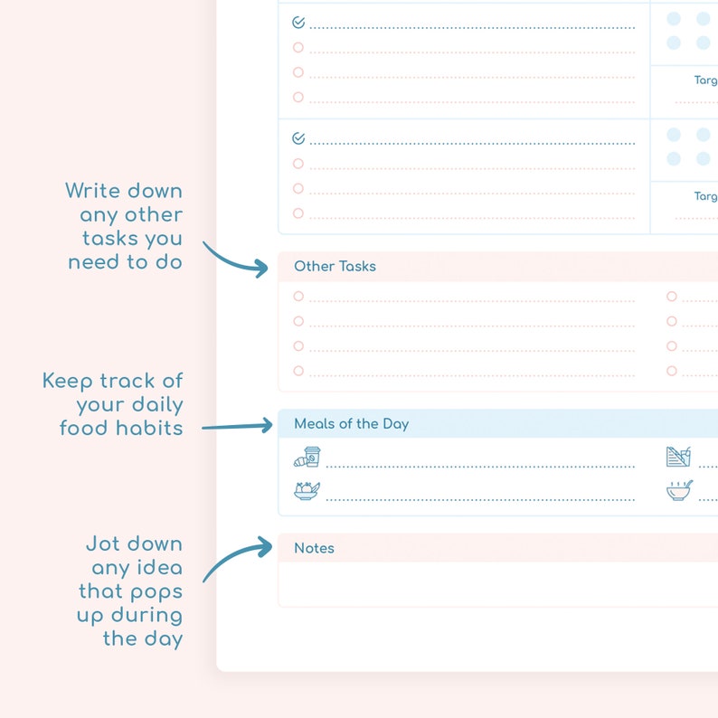 Daily Pomodoro Planner A4 / US Letter Printable PDF | Etsy