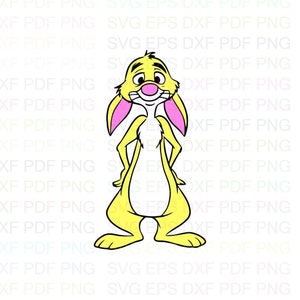 Rabbit_Winnie_the_Pooh Svg Dxf Eps Pdf Png, Cricut, File di taglio, Vettore, Clipart - Download immediato