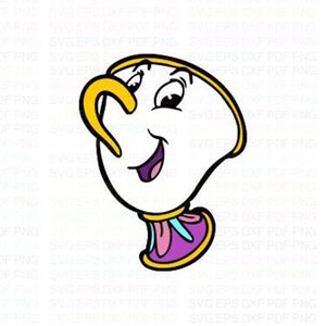 Chip_Potts_La_Bella_e_la_Bestia Svg Dxf Eps Pdf Png, Cricut, File di taglio, Vettore, Clipart - Download immediato