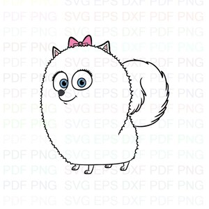 Gidget_2_The_Secret_Life_of_Pets Svg Dxf Eps Pdf Png, Cricut, Cutting-bestand, Vector, Clipart - Instant Download