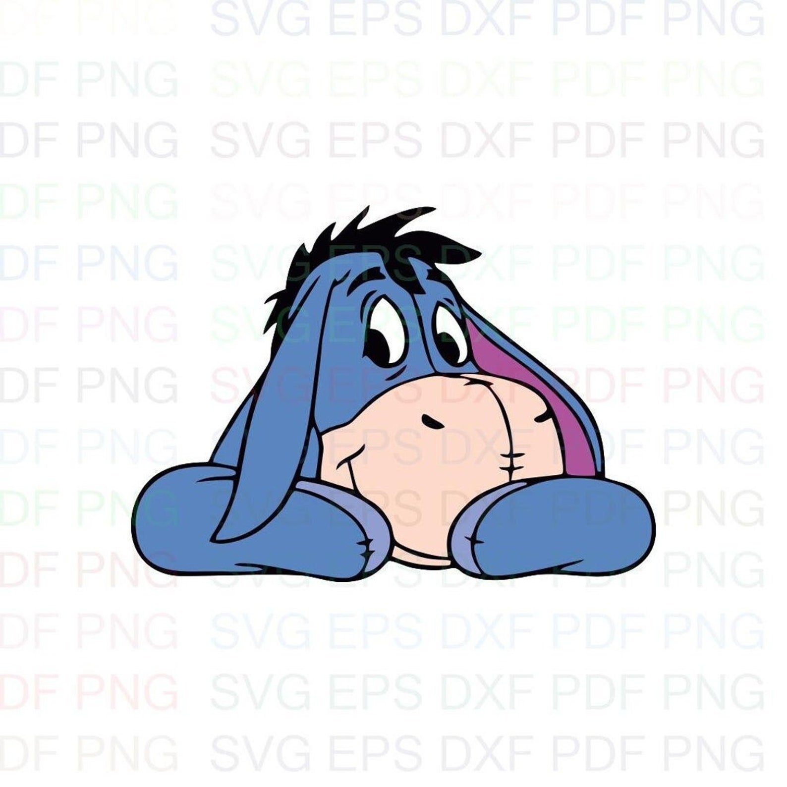 Eyeore Dxf Eeyore_donkey_winnie_the_pooh Svg Dxf Eps Pdf Png, Cricut, Cutting File ...