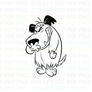 Muttley_The_Wacky_Races Svg Outline Dxf Eps Pdf Png, Cricut, Cutting file, Vector, Clipart - Instant Download