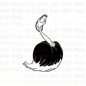 Featherduster_Beauty_Beast svg Umriss Dxf Eps Pdf Png, Cricut, Plotterdatei, Vektor, Clipart - Instant Download