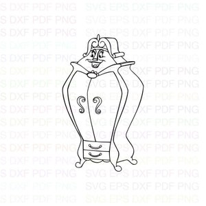 Armario_La_Bella_y_la_Bestia Svg Contorno Dxf Eps Pdf Png, Cricut, Archivo de corte, Vector, Clipart - Descarga instantánea