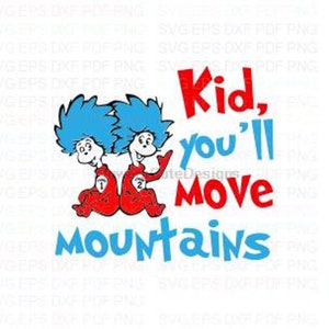 Kid_you_will_move_mountains Svg-overzicht Dxf Eps Pdf Png, Cricut, snijbestand, Vector, Clipart - Instant Download