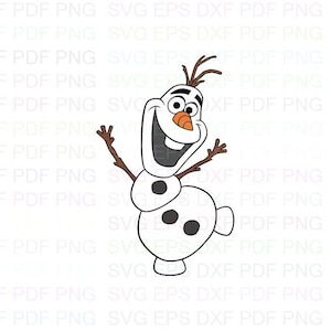 Frozen_olaf_dancing_4 Svg Dxf Eps Pdf Png, Cricut, Cutting-bestand, Vector, Clipart - Instant Download