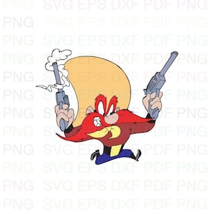 Yosemite_Sam_001 Svg Dxf Eps Pdf Png, Cricut, Arquivo de corte, Vetor, Clipart - Download instantâneo