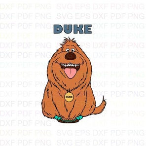 DukeLa_vida_secreta_de_las_mascotas Svg Dxf Eps Pdf Png, Cricut, Archivo de corte, Vector, Clipart - Descarga instantánea