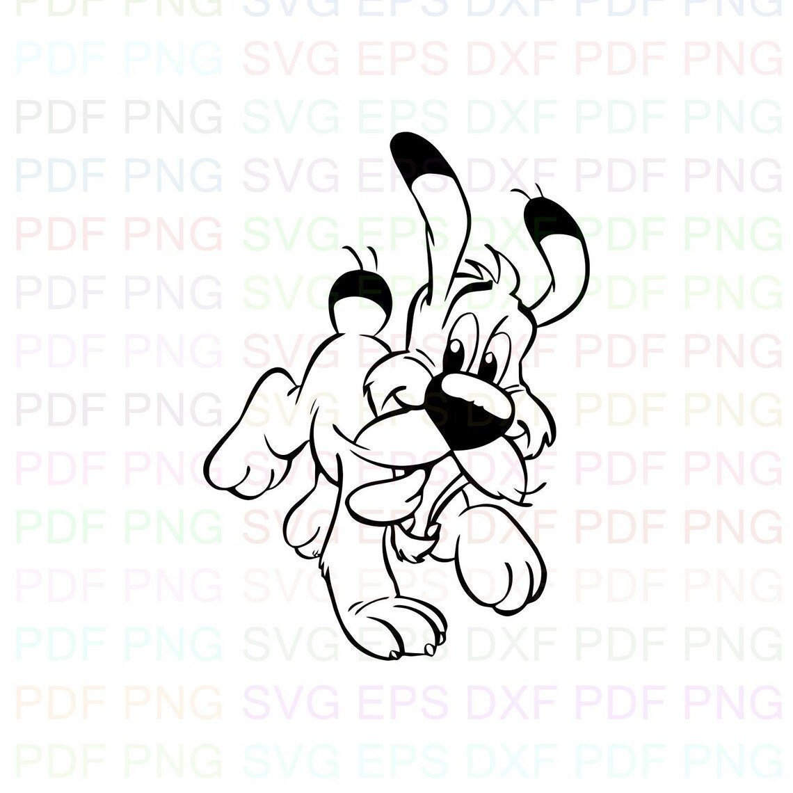 Dogmatix_svg Svg Outline Dxf Eps Pdf Png, Cricut, Cutting File, Vector