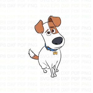 Max_La_Vida_Secreta_de_Las_Mascotas Svg Dxf Eps Pdf Png, Cricut, Archivo de corte, Vector, Clipart - Descarga instantánea