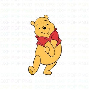 Bear_Winnie_the_Pooh_20 Svg Dxf Eps Pdf Png, Cricut, Cutting-bestand, Vector, Clipart - Instant Download