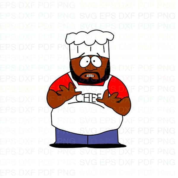 Chef_South_Park_2 Svg Dxf Eps Pdf Png, Cricut, Cutting file, Vector, Clipart - Instant Download