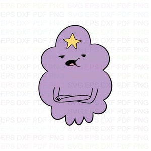 Lumpy_Space_Princess_2_Adventure_Time Svg Dxf Eps Pdf Png, Cricut, Cutting-bestand, Vector, Clipart - Instant Download