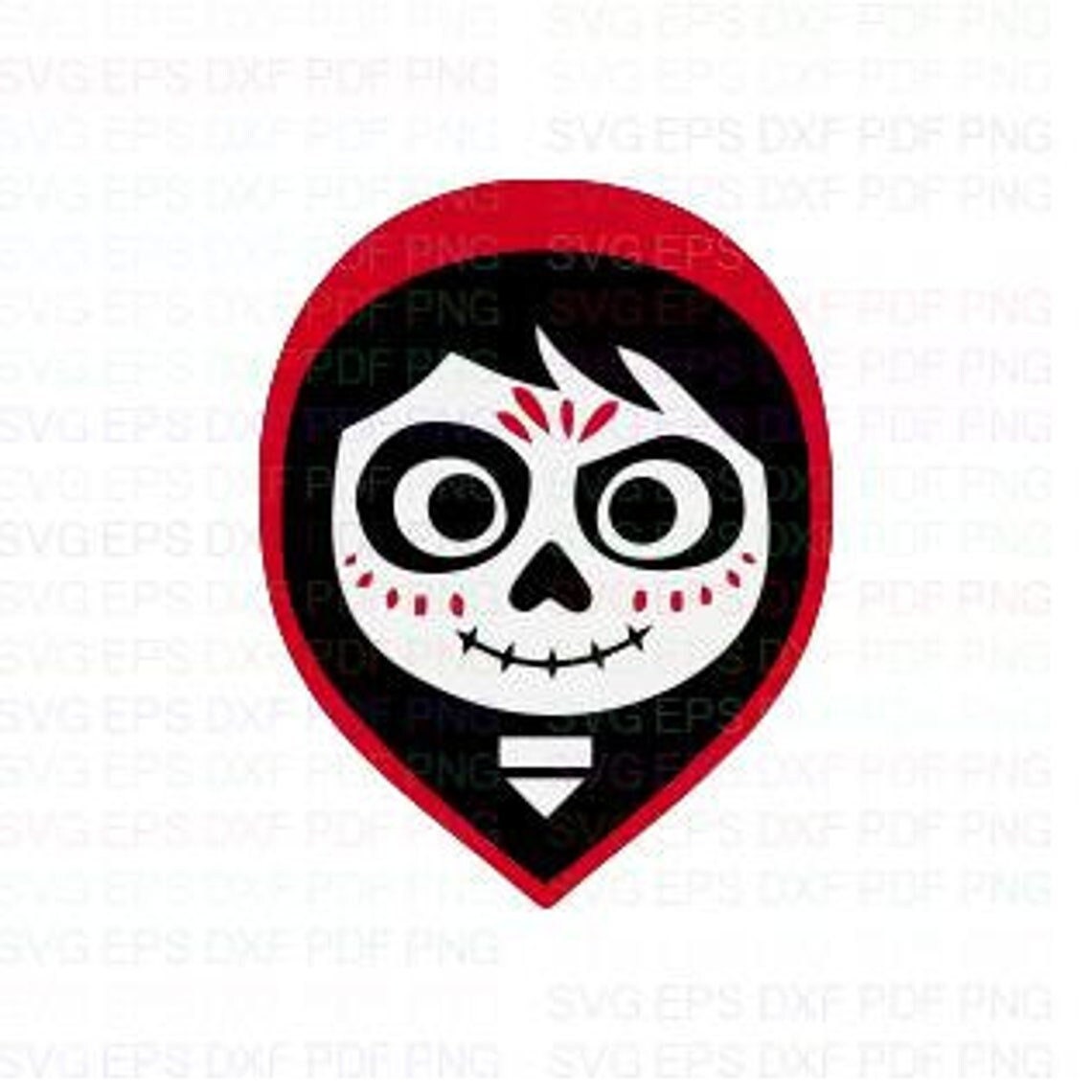 Coco_face_danger_2 Svg Dxf Eps Pdf Png, Cricut, Cutting File, Vector ...