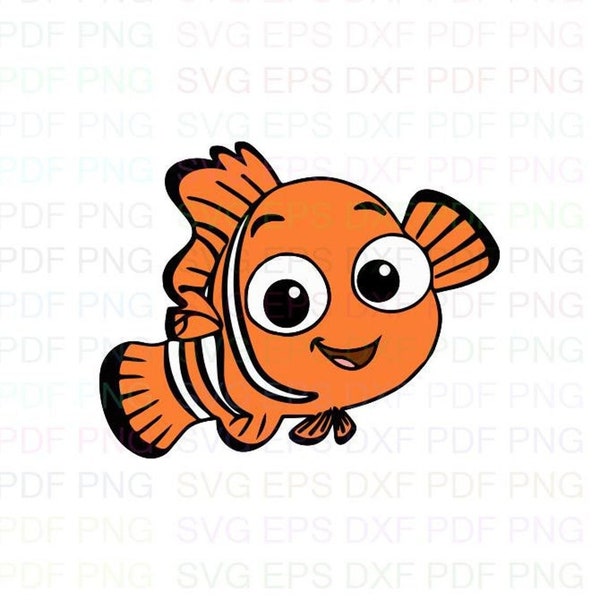 Finding_Nemo Svg Dxf Eps Pdf Png, Cricut, Cutting file, Vector, Clipart - Instant Download