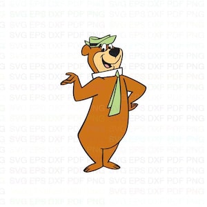 Yogi_Bear_2 Svg Dxf Eps Pdf Png, Cricut, Cutting file, Vector, Clipart - Instant Download