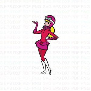Penelope_Pitstop_The_Wacky_Races Svg Dxf Eps Pdf Png, Cricut, File di taglio, Vettore, Clipart - Download immediato