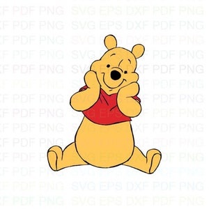 Bear_Winnie_the_Pooh_22 Svg Dxf Eps Pdf Png, Cricut, Cutting-bestand, Vector, Clipart - Instant Download