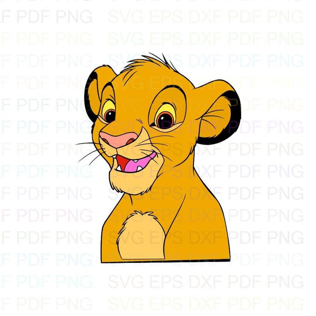 Simba Pouncing Vector Simba_the_lion_king_14 Svg Dxf Eps Pdf Png, Cricut, Cutting File ...