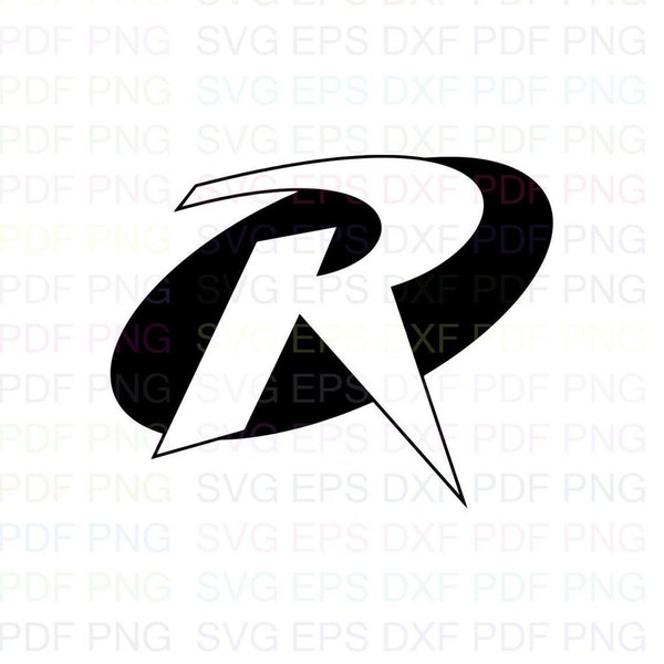 Robin_Logo Svg Outline Dxf Eps Pdf Png, Cricut, Cutting file, Vector, Clipart - Instant Download