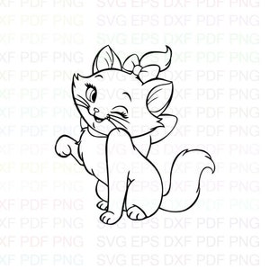 cute_marie Svg アウトライン Dxf Eps Pdf Png、Cricut、カッティング ファイル、ベクター、クリップアート - 即時ダウンロード