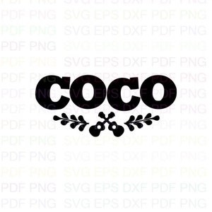 Coco_Guitars Svg-overzicht Dxf Eps Pdf Png, Cricut, snijbestand, Vector, Clipart - Instant Download