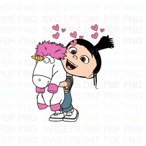 Despicable_Me_Agnes_Unicorn Svg Dxf Eps Pdf Png, Cricut, Cutting-bestand, Vector, Clipart - Instant Download