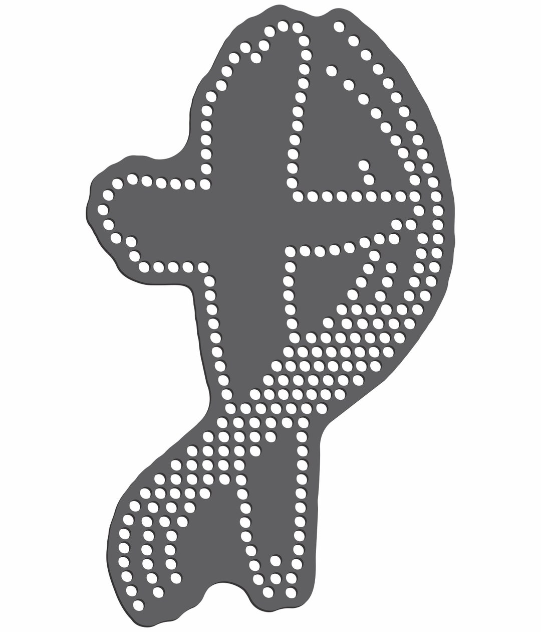 Magnetic Rhinestone Template(s) - CROSS and RIBBON 8