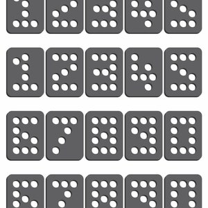 Magnetic Rhinestone Template(s) - NUMBERS - BLOCK .75