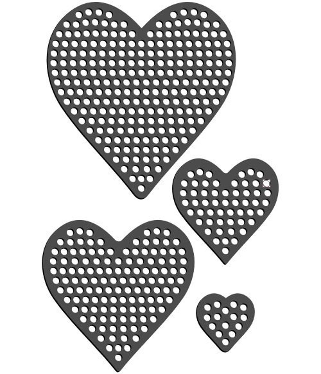 Rhinestone Templates HEARTS 004 Etsy