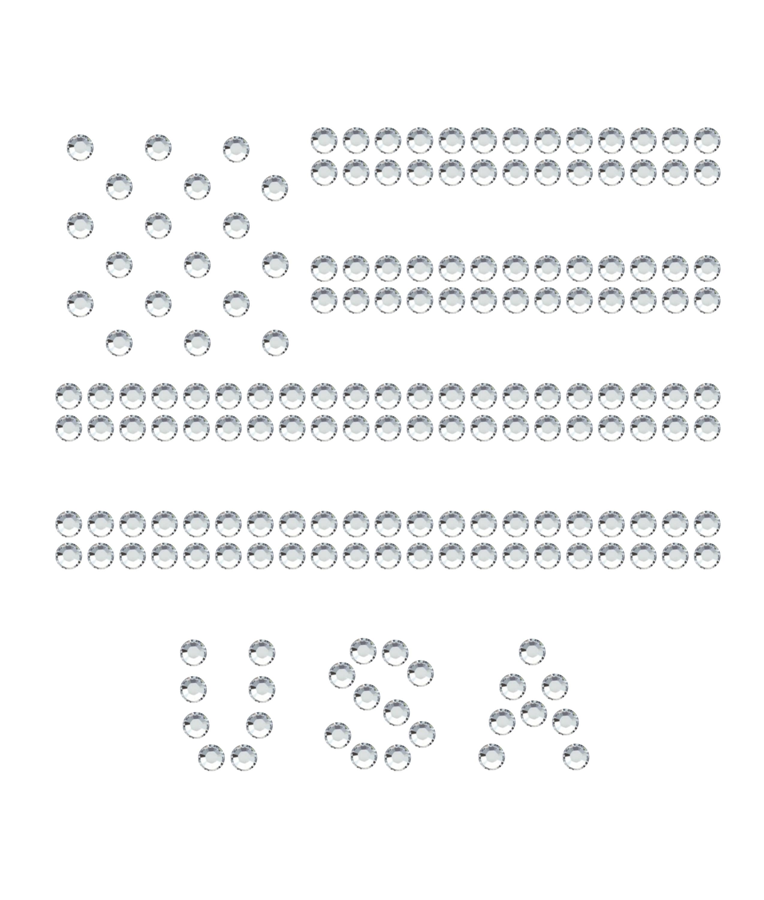 Magnetic Rhinestone Template(s) - AMERICAN FLAG 4
