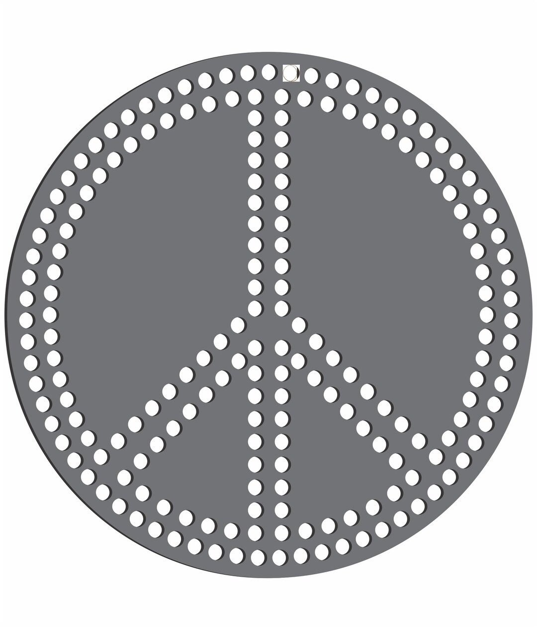 Communication Sign Rinstone Magnetic Rhinestone Template - PEACE SIGN - Etsy