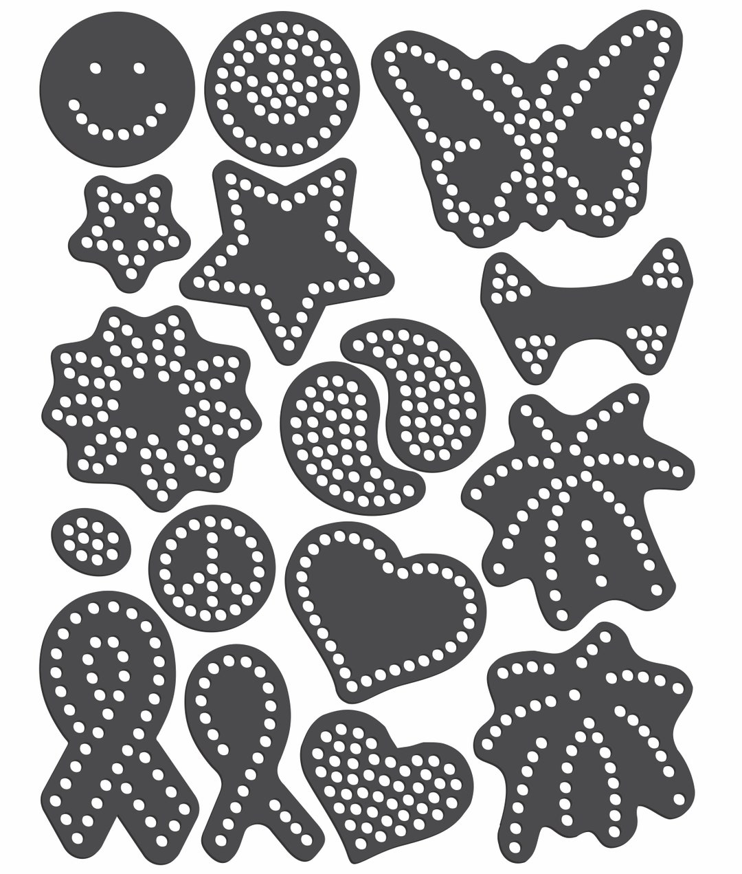 Magnetic Rhinestone Template(s) - VARIETY - Multi Color Designs - Etsy