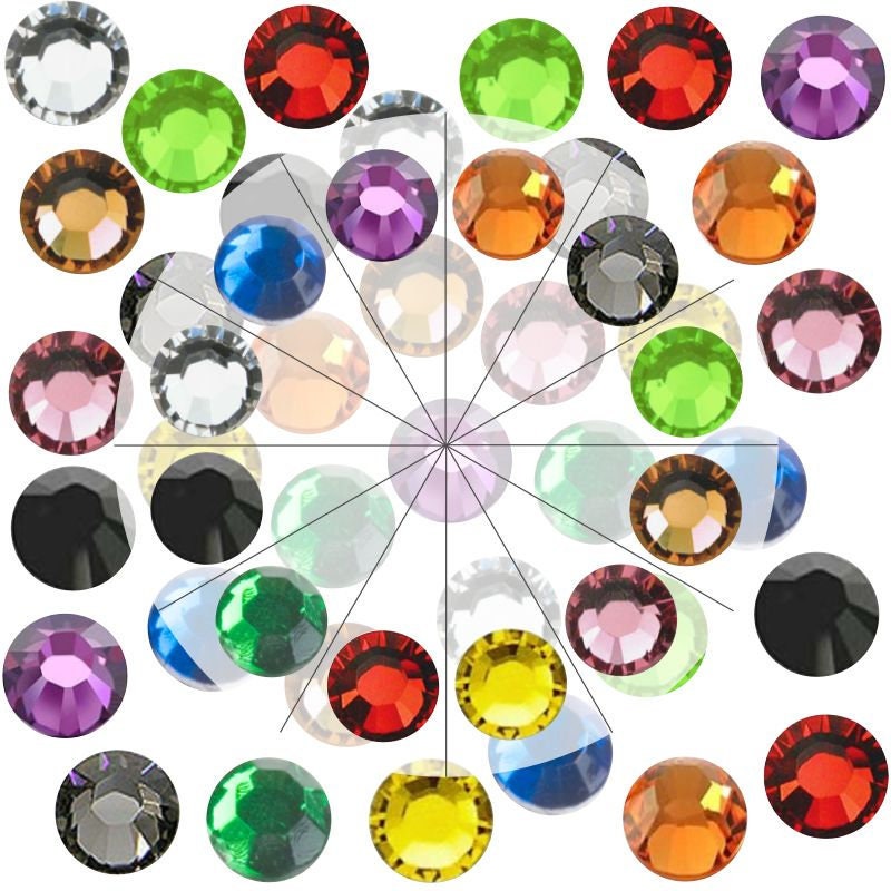 3mm / SS10 Hot Fix Iron On Glass Rhinestones AAA Grade Korean , Choose Your Color.
