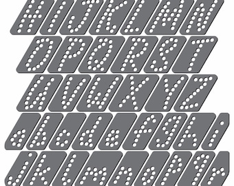 Magnetic Rhinestone Template - Script 1.25&quot; Font