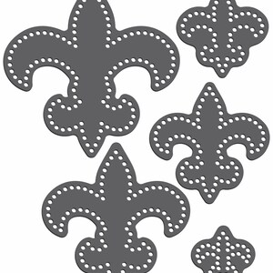 Magnetic Rhinestone Template Set - FLEUR DI LIS 001