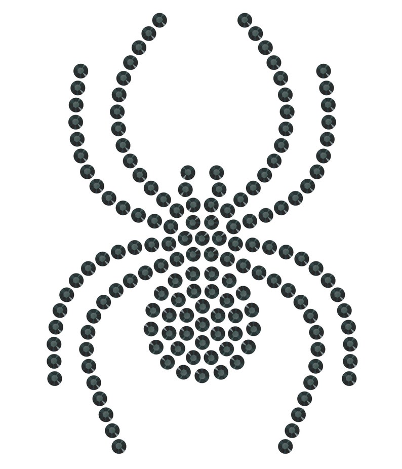 Spider Rhinestone Design Magnetic Rhinestone Template - SPIDER 5