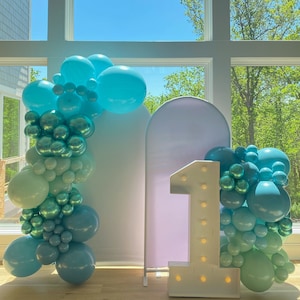 DIY Blue Coastal Birthday Party Garland Kit Baby Shower Party Balloon Arch DIY Balloon Kit Colorful Party Decoration Birthday Shower Balloon