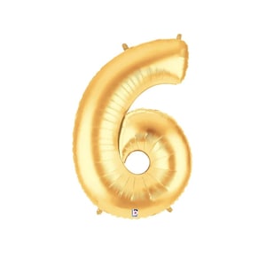 Number Six Balloon Birthday Number Gold Balloon Foil Balloon Kit Birthday Party Party Decoration Large Number Balloon