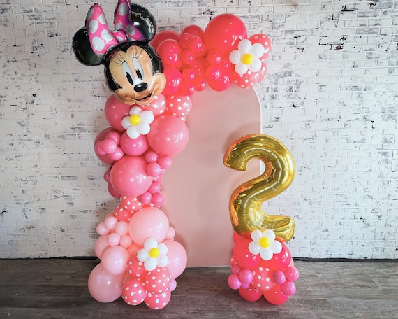 DIY Pink Balloon Garland Kit Minnie Mouse Birthday Balloon Arch DIY Balloon Kit Pink Party Decoration Birthday Balloon Oh Twodles Balloon