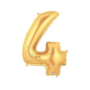 Number Four Balloon Birthday Number Gold Balloon Foil Balloon Kit Birthday Party Party Decoration Large Number Balloon