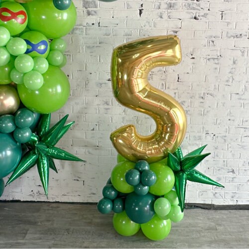 DIY Balloon Number Sculpture Balloon Number Foil TMNT Balloon
