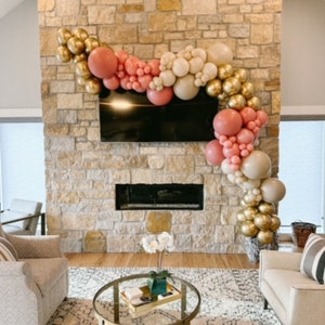 Neutral Bridal Shower DIY Balloon Boho Garland Arch Kit Balloon Arch Kit Custom Balloons Garland Kit Baby Shower Décor Boho Balloon Arch